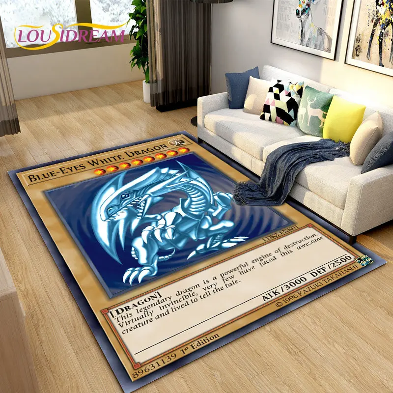 Yu-gi-ohモンスターフロアマット,大型,リビングルーム,ベッド