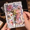 20Sheets Per Pack PET material stickers flowers handmade collage handbook material Notebooks Scrapbook cut 169*88mm 5