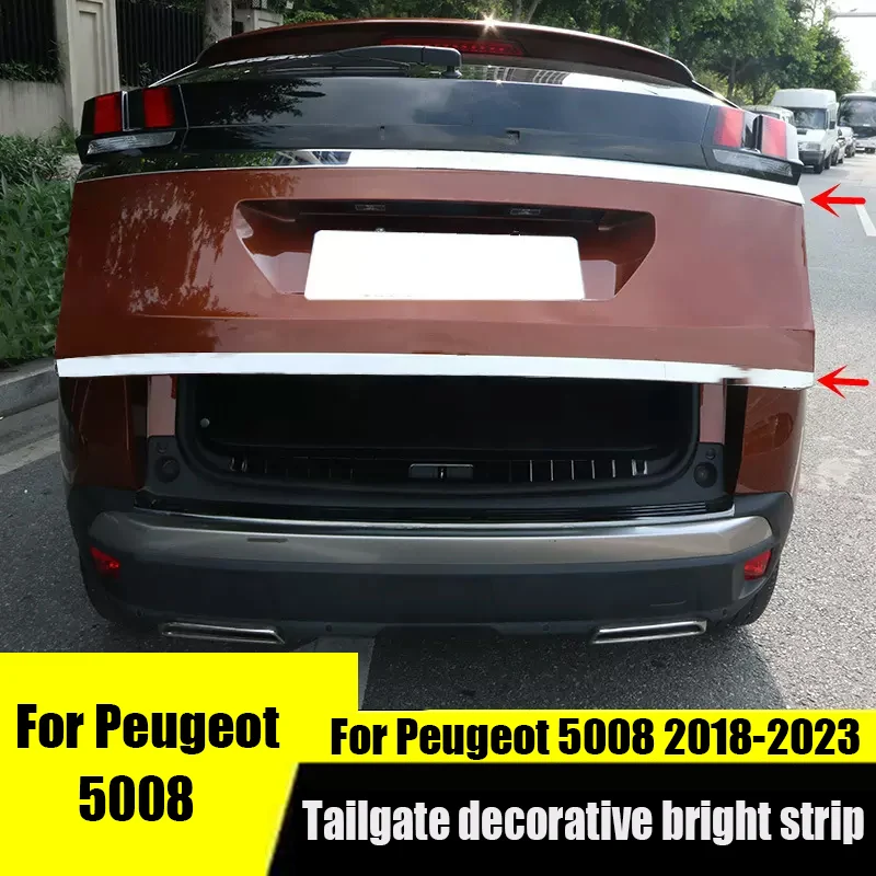 

Декоративная Модифицированная Яркая Лента для задних дверей Peugeot 5008 2023 2022 2021 2020 2019 2018