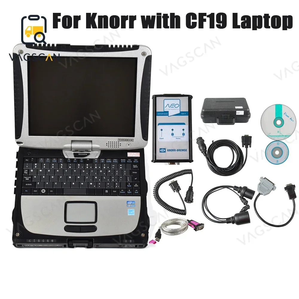 

CF19 laptop For Wabco Diagnostic Tool and Knorr Diagnostic Kit NEO UDIF Interface with V5.0 software Truck Trailer Brake -BREMSE