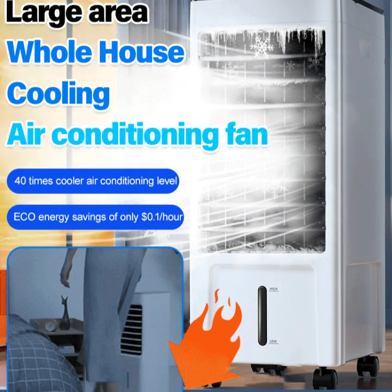 Household Small Chiller Mobile Refrigeration Air Conditioner European Standard Floor Standing Refrigeration Air Conditioning Fan 1