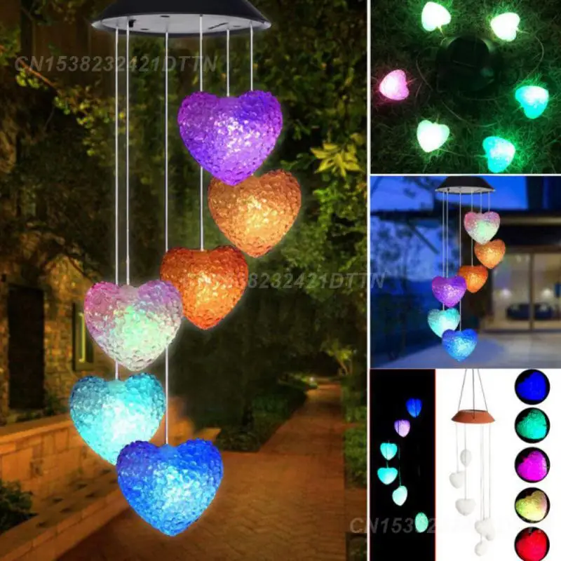 

Indoor&outdoor Lighting Solar LED Wind Chime String Lights Home Garden Yard Waterproof Decorative Lamp Gift Christmas Decoration