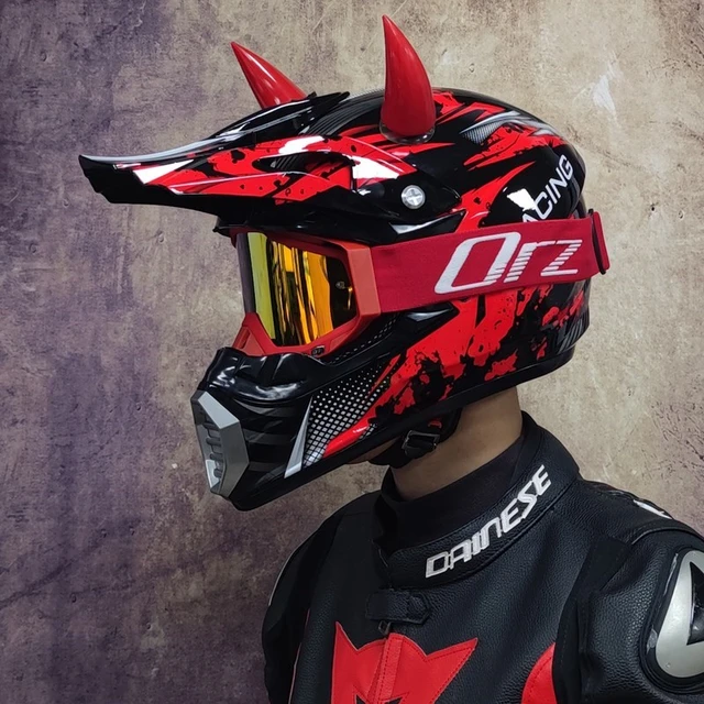 Casco profesional De Motocross para hombre, protector De cabeza para  Motocross, todoterreno, Atv, Mtb, Dh - AliExpress