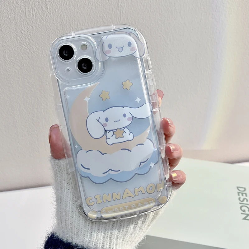thumbnail image 1 of Hello Kitty Kuromi Clear Phone Case For Samsung Galaxy S23 S22 Ultra S21 Plus A51 A71 A04 A04S A14 A34 A54 A13 A23 A12 A22 Cover, 1 of 5