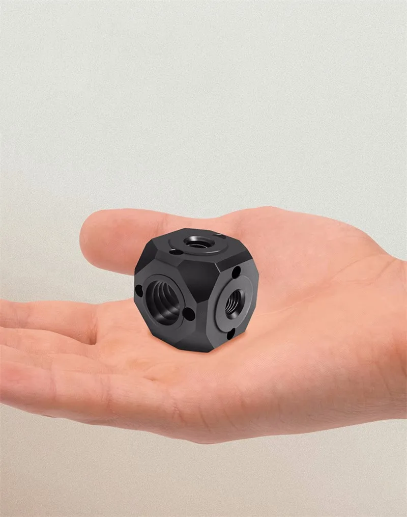 Microphone Screw Adapter Camera Mount Adapter Metal 1/4 Adapter 3/8 Screw Hole Rotatable Photography Universal Tripod Monster Hand