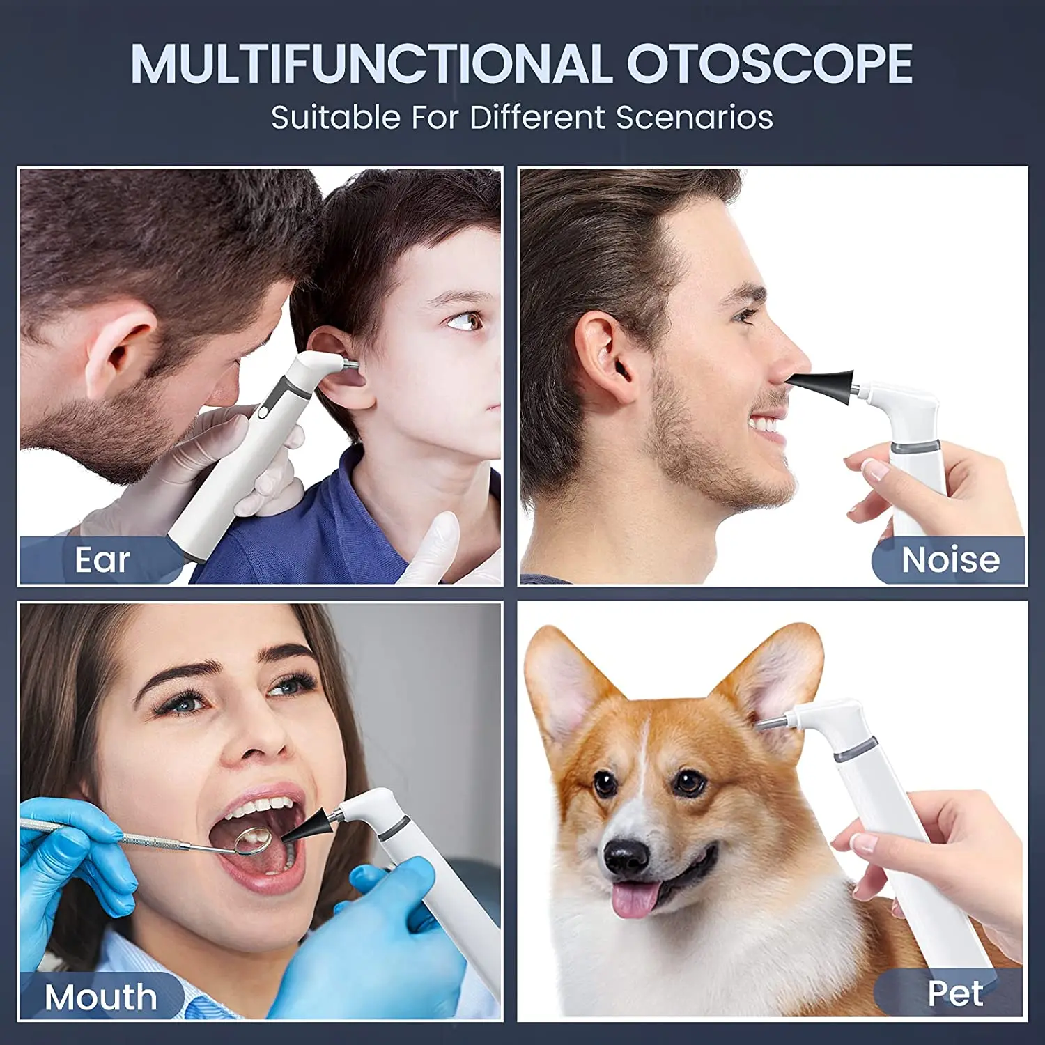 Ear Wax Cleaner Digital Otoscope Wifi Ear Otoscope 1/2/3/5/10PCS 3.9mm Smart Wireless Portable Visual Earwax Cleaning Visible light Ear Spoon Endoscope for Phone