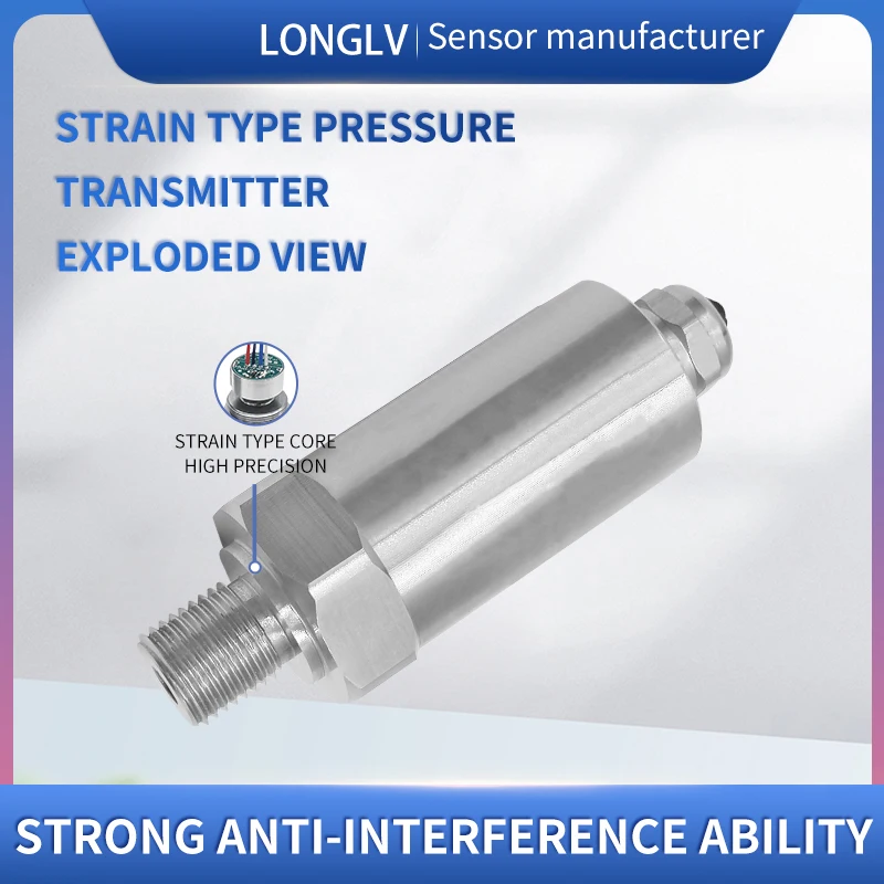 LONGLV PTL401 strain gauge pressure sensor pipeline pressure pneumatic hydraulic oil pressure