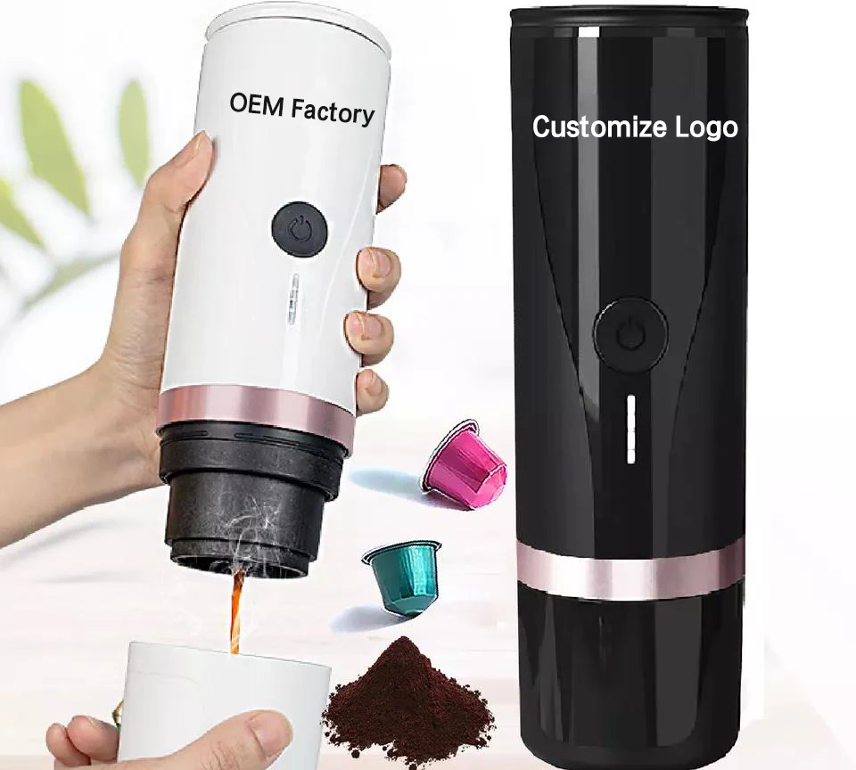 Factory CERA+ Outdoor Portable Coffee Maker Espresso Coffee Maker Portable Espresso Pod Mini Espresso Portable Coffee Machine logo print 304 stainless steel banquet enamel cup water coffee heat resistant corrosion outdoor picnic camping drinkware mug