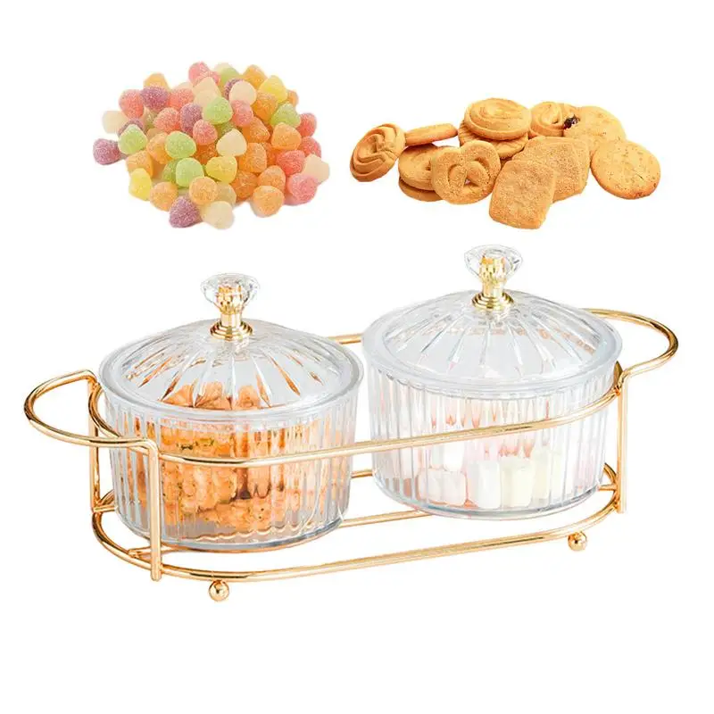 Snack Serving Bowls Dried Fruit Tray With Lid Serving Dishes Compote