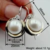 Huitan – boucles d'oreilles pendantes en fausses perles pour femmes, bijoux de fiançailles délicats, modernes et chics, accessoires d'oreille charmants et exquis
