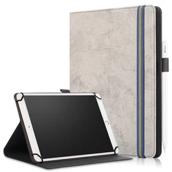 Elegant Universal PU Leather Tablet Case - Fits 7 to 11 Devices, Premium Protection for iPad, Samsung, and More (Gray)