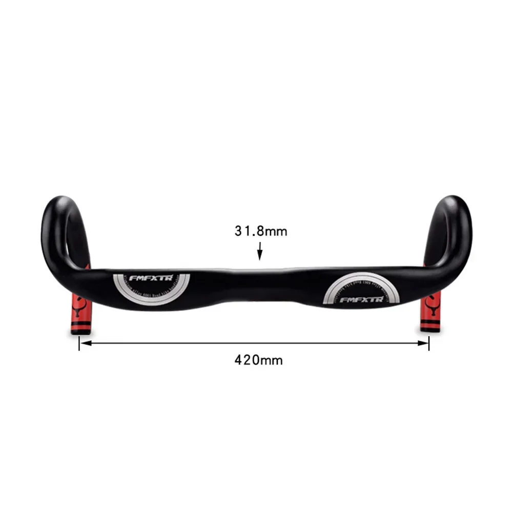Road Bike Handlebar Aluminum Alloy Lightweight Reduce Resistance Bent Bar Strengthen Drop Bar 31.8mm Cycling Accessory
