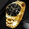 Reloj Hombre Fashion Men Stainless Steel Watch Luxury Calendar Quartz Wristwatch Business Watches Man Clock Relogio Masculino 6