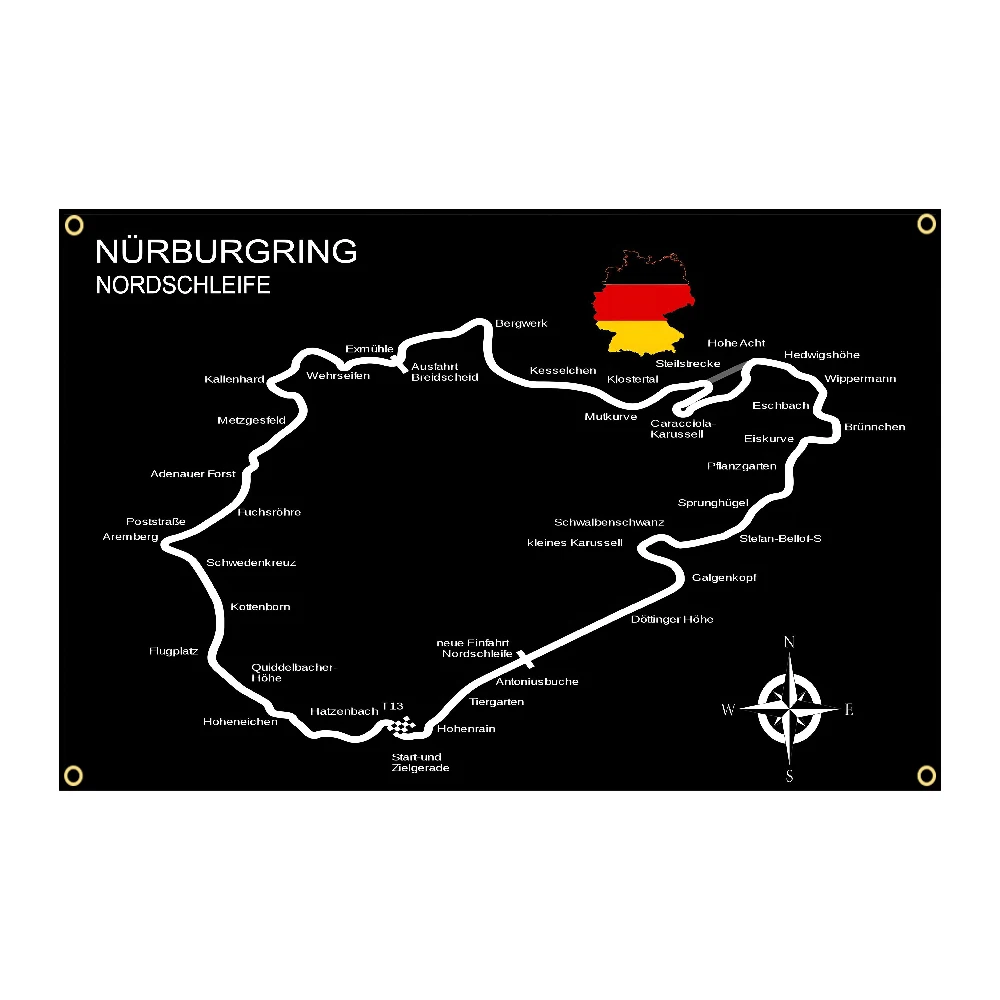 

JOLLY ROGER 90x150 см Nordschleifes Die Grune Holle флаг для украшения