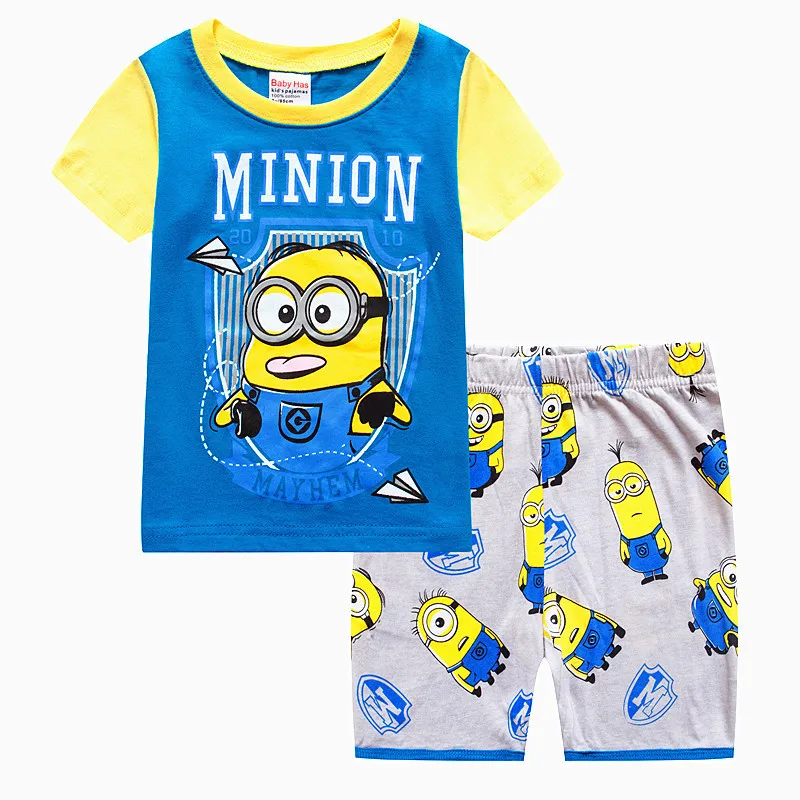 Children's Pajamas Set Long-sleeved Trousers Children's Home Wear Suit Boys and Girls Sleepwear