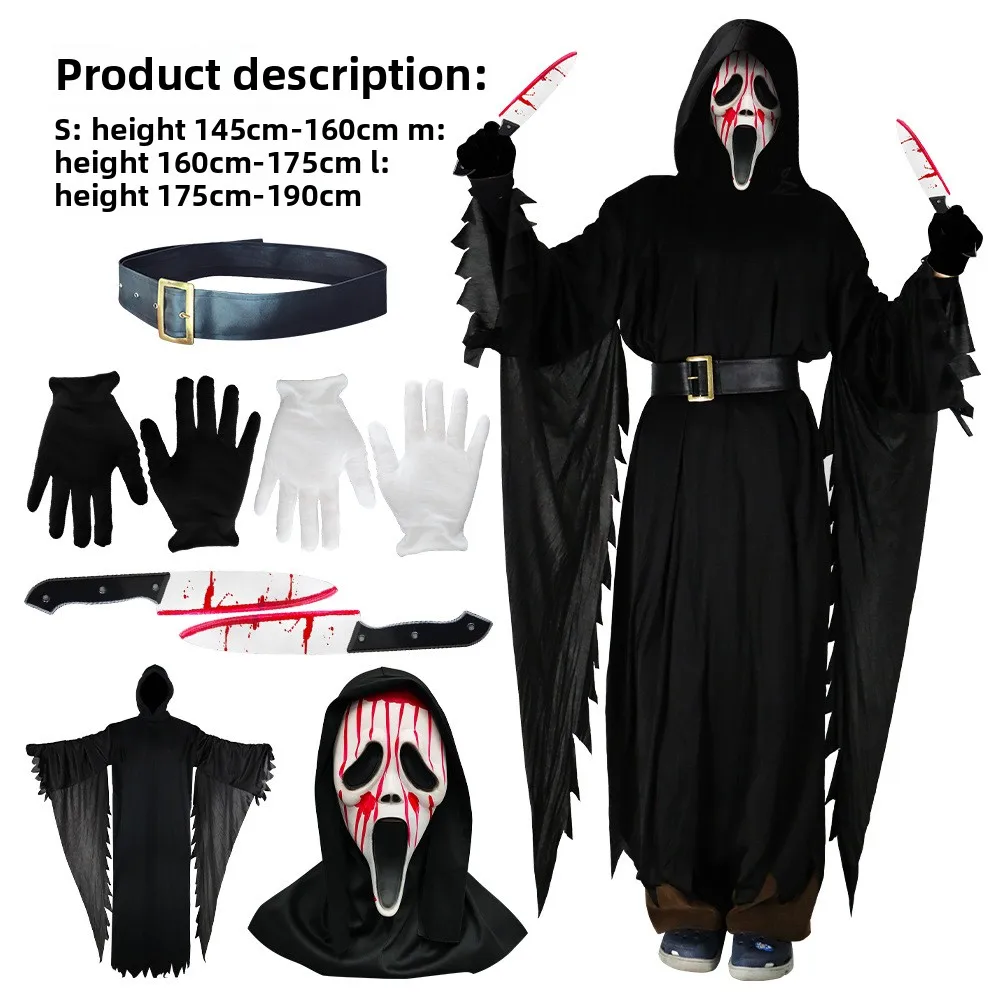 Scream Ghost Face Costume スクリーム コスチューム Ghost Face Glamour Dress Adult Womens Costume Mask NEW