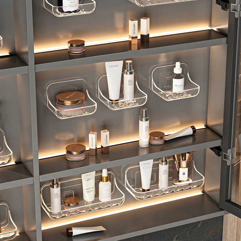 Estante Transparente de Pared para Baño