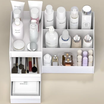 White Drawer Makeup Organizer 1