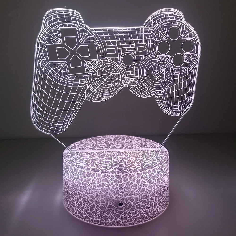 Do Not Disturb Gamer at Work Night Light 16 Colors Changing Gamepad 3D Illusion Lamp For Playstation4 For Men Teenagers and Kids 4