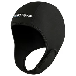Neoprene Quick - Dry Surf Cap for Sun Protection and Water Sports (Black 2mm)