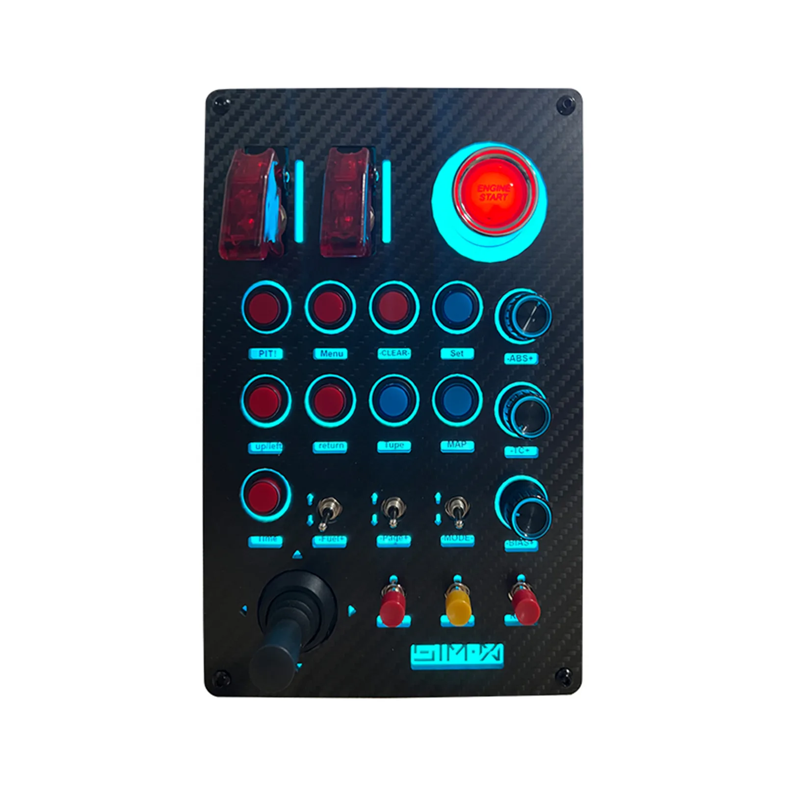 

Racing Simulator Central Control Box RGB Dazzle Color Instrument Control Box for Logitech Thrustmaster for Simid Simagic Fanatec