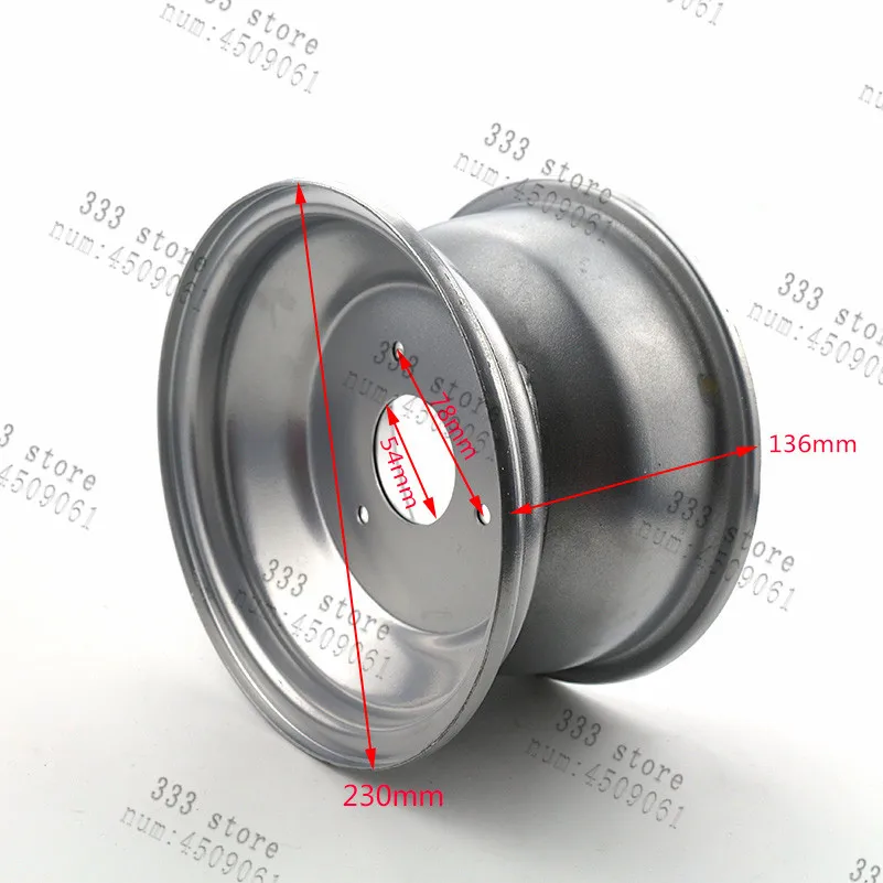 8 Inch Front Wheel Accessories White Wheels 8 Inch 3 Hole Motorcycle Part Hub For Off Road Vehicle Beach Vehicle ATV