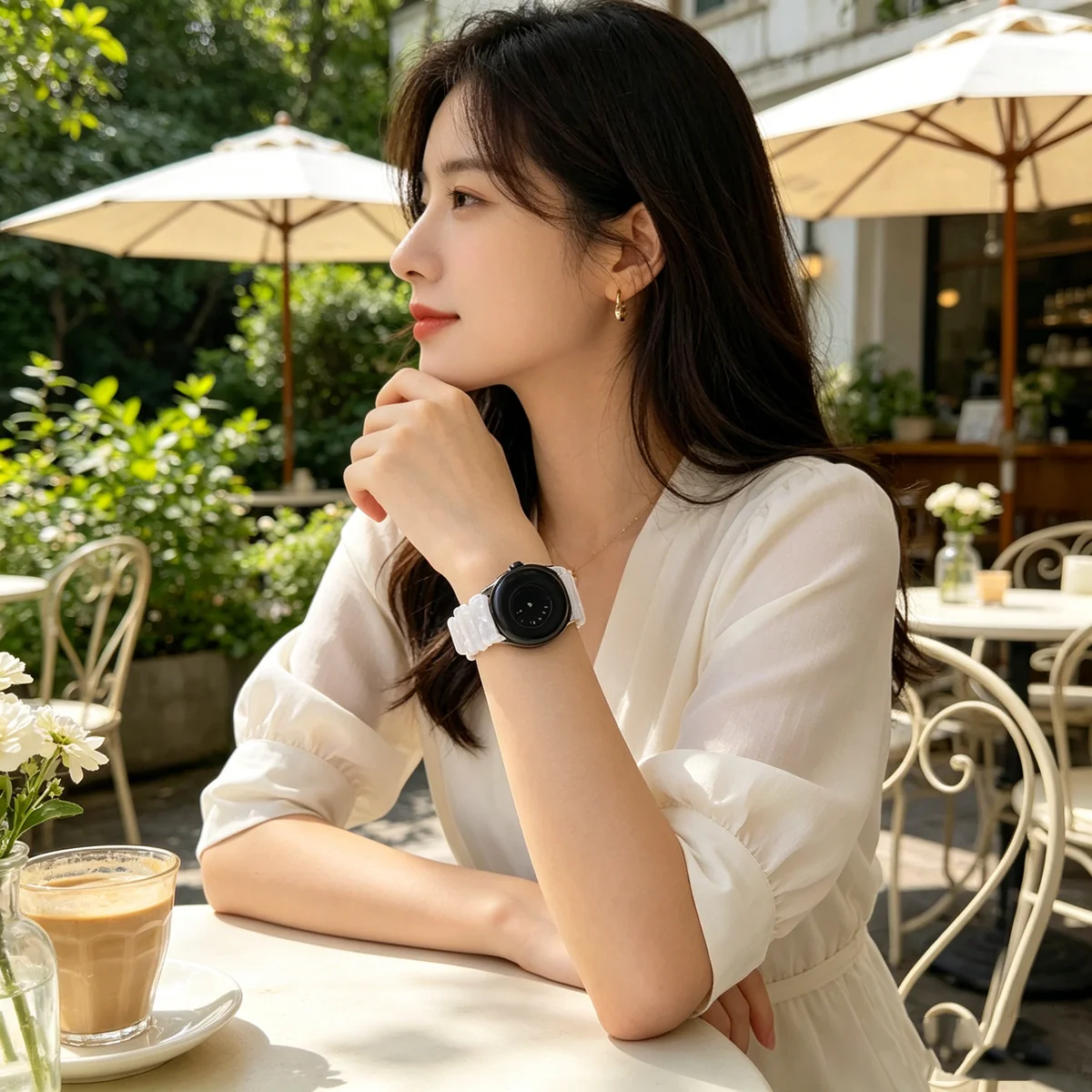 Universal Resin Quick Release Elastic Watch Strap - 18/20/22mm