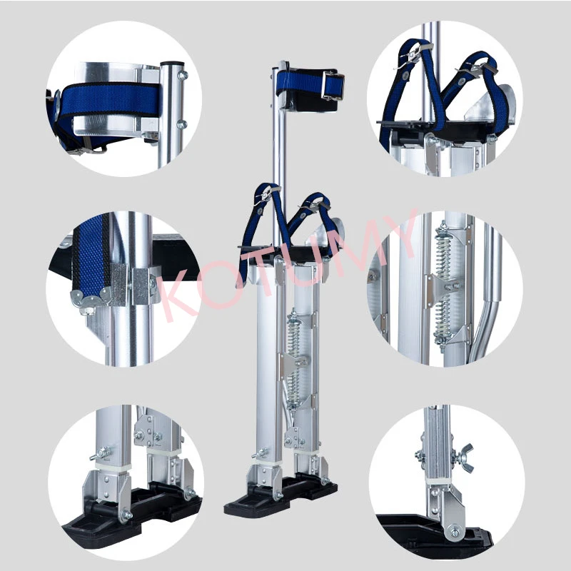 Professional  Aluminum Plastering Stilt Ladder Drywall New 24