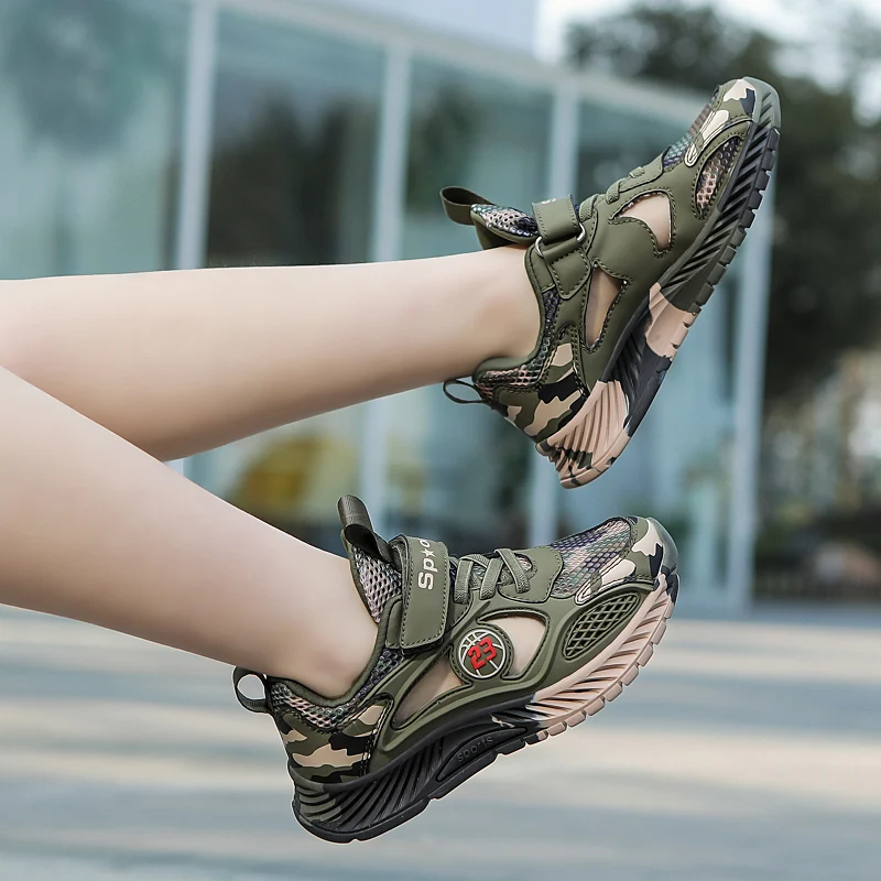 Boys Camouflage Breathable Sandals Kids Sandals