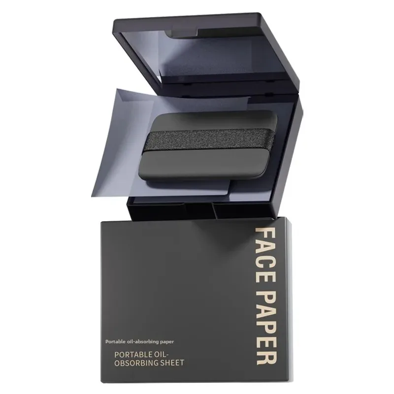 Portable Oil Absorbing Paper Towels Face Cleansing Pore Minimizing Mirror Box Bamboo Charcoal Green Tea Mirror Portable Oil Remo
