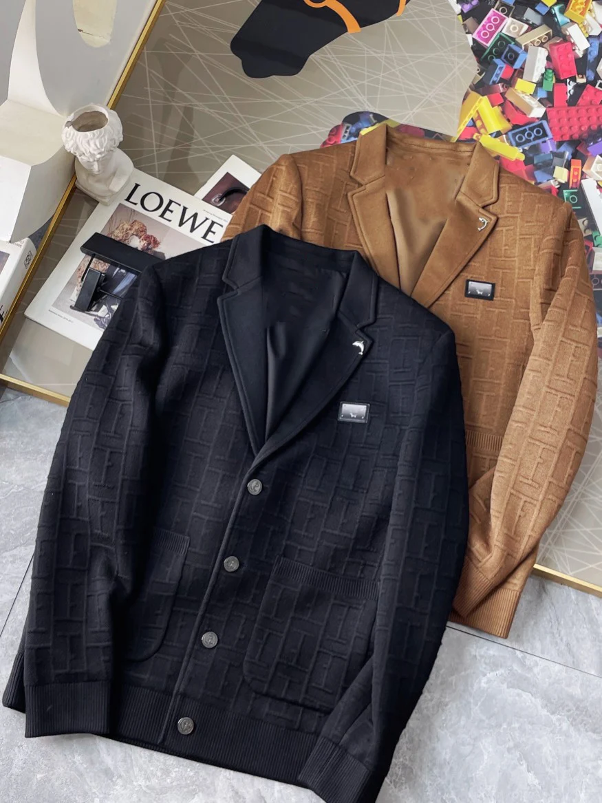 

TB THOM Men's Blazer 2023 Luxury Brand Fashion Jackets Harajuku Stripes Chest Embroidery Coats Formal Business Suit Jackets