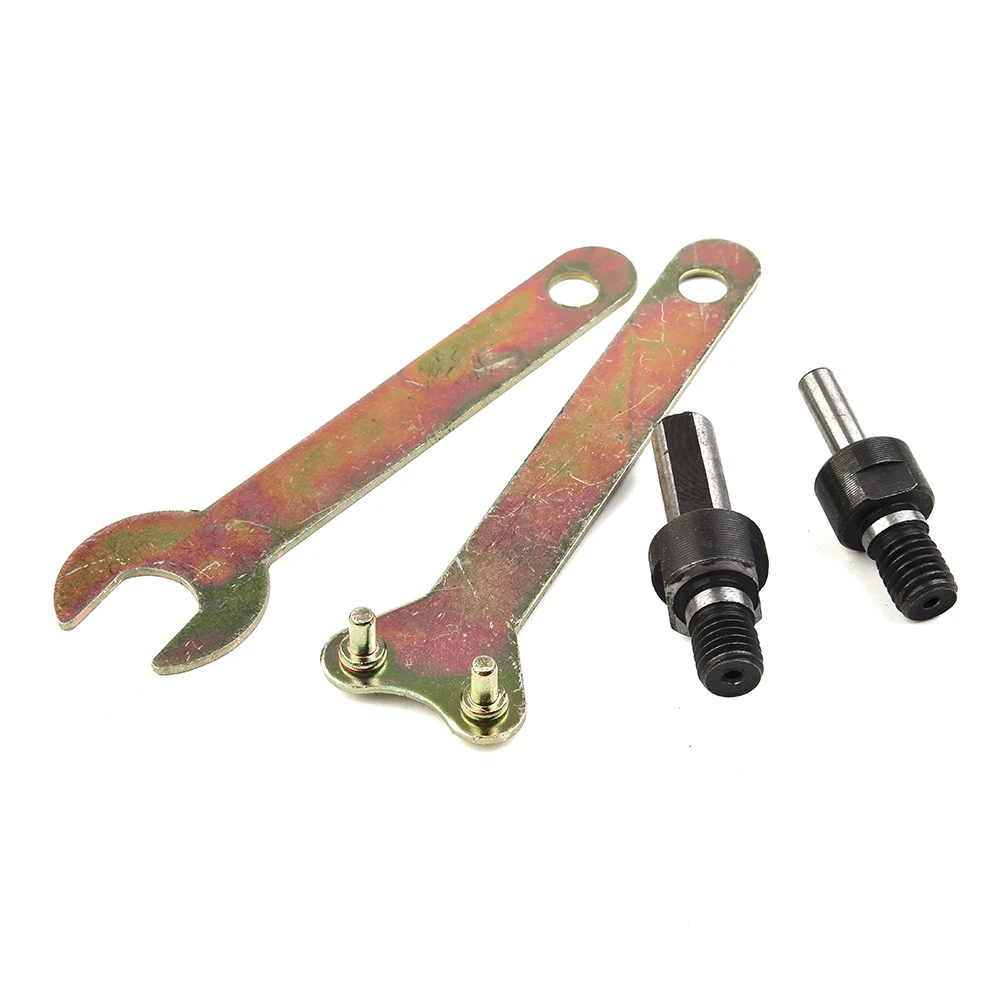 

8pcs 6mm&10mm Spanner Connecting Rod Drill Angle Grinder Mandrel Adapter Disc Hand Drill To Angle Grinder Parts