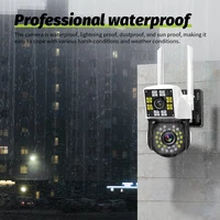 Neye-Caméra de surveillance extérieure IP WiFi HD 8MP/4K, dispositif de sécurité sans fil, avec lentille 1080p, pour les touristes 2