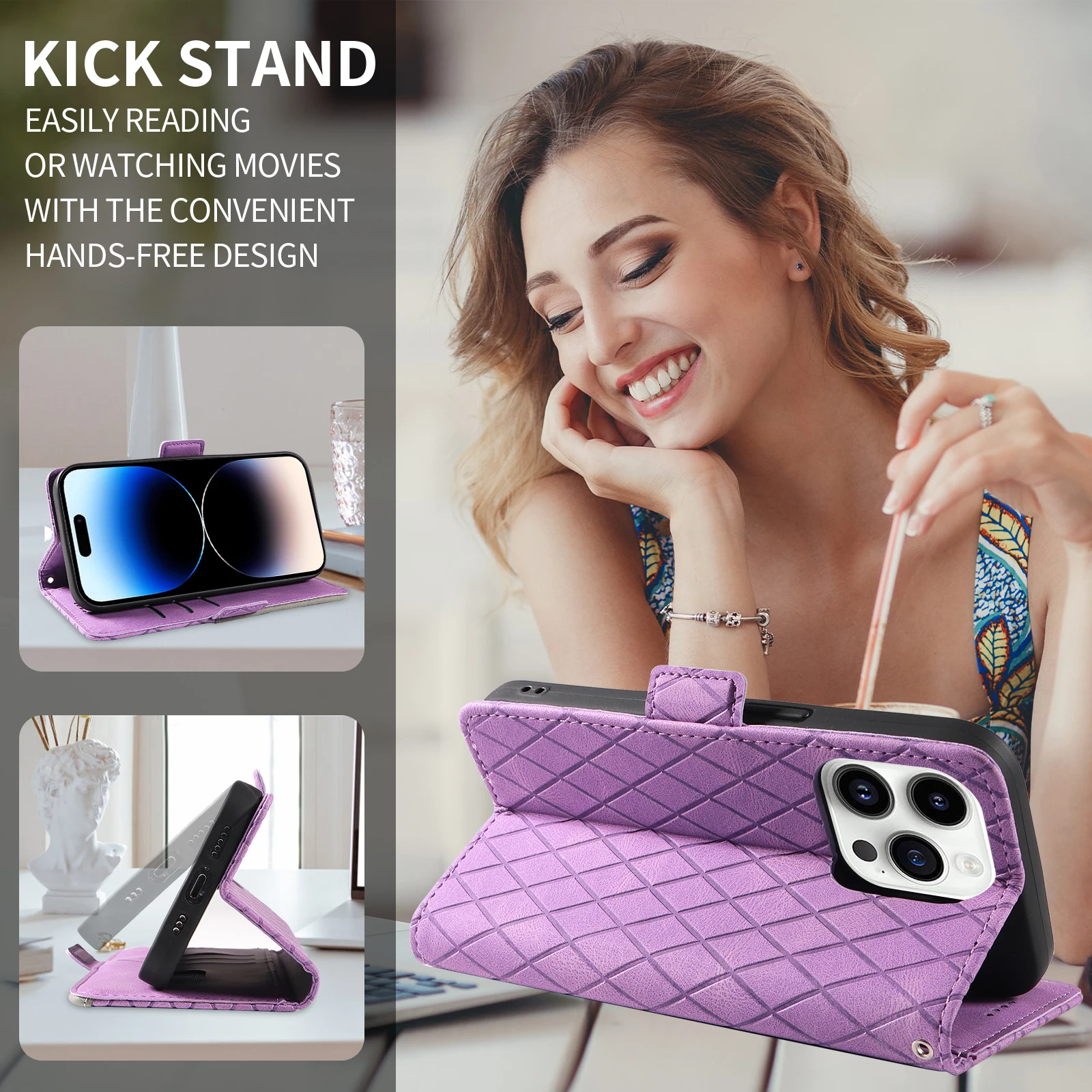 Premium Universal Wallet Phone Case - Stylish and Durable Protection