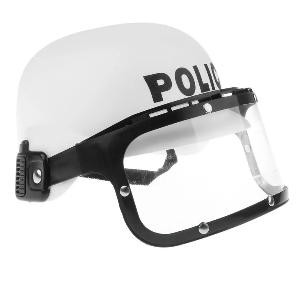Police Motorcycle Cop Helmet Visor Kid Costume Dress Up Toy