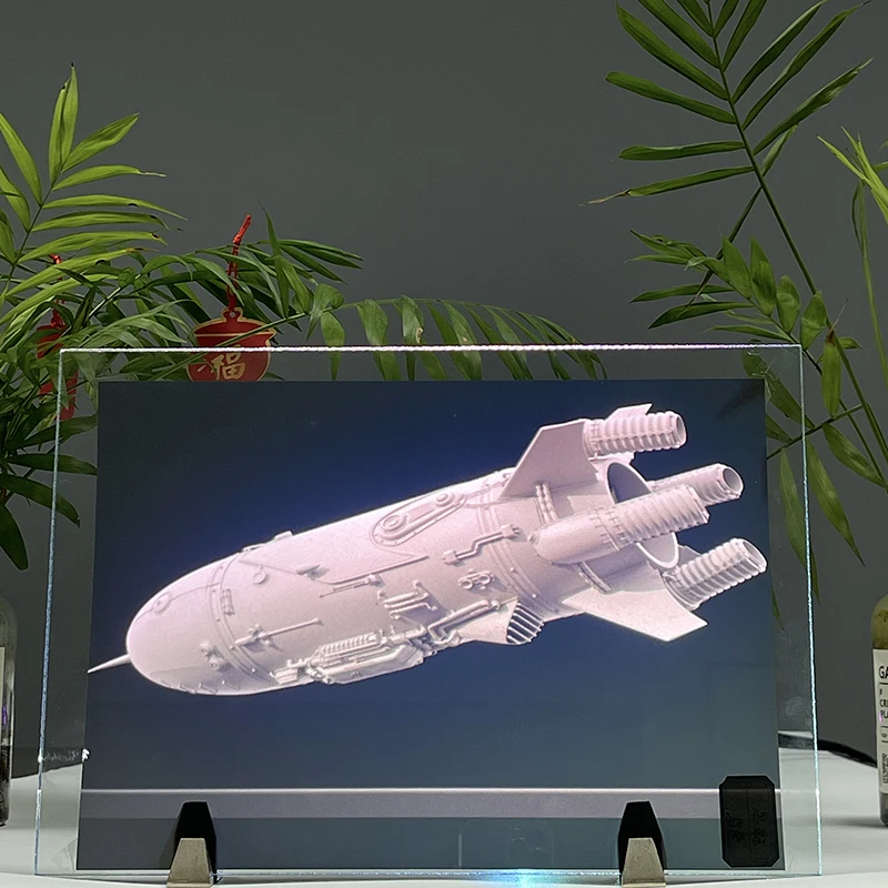 écran de projection arrière film holographique pour document pour la publicité en verre