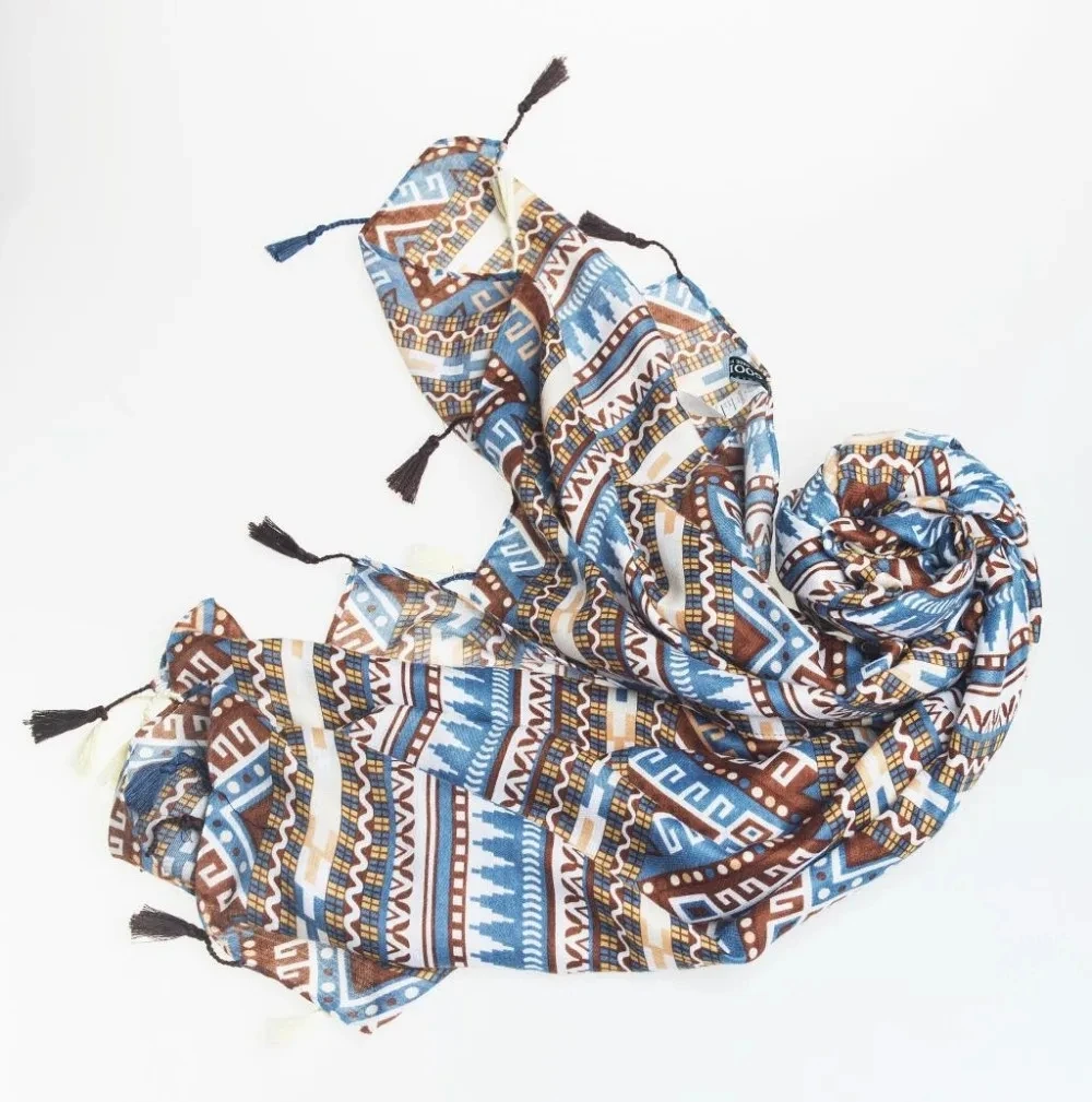 

Женский модный шарф с цветочным принтом, шарф с кисточками, шали, палантины, хиджабы, 2024