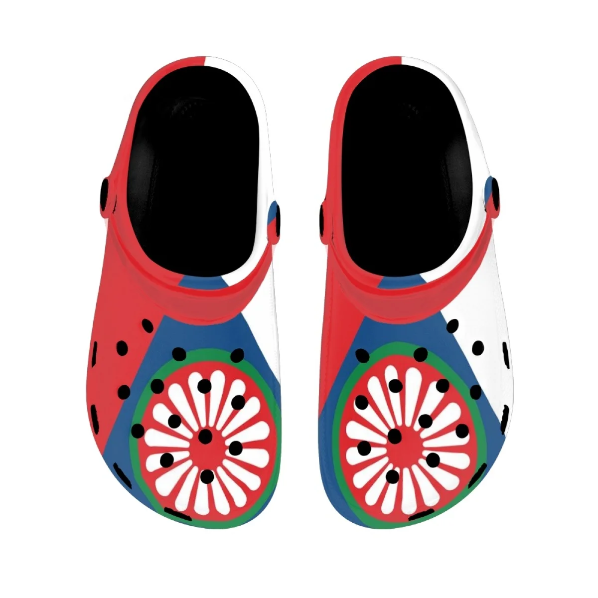 Romany Roma Travelers Flag Print Non-slip Bathroom Slippers Lightweight High Quality Casual Couple Sandals Summer Beach Flats