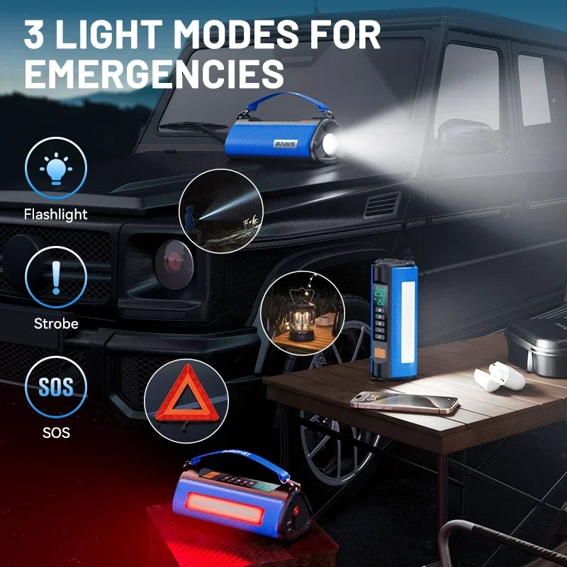 1500A Jump Starter with Air Compressor 5