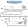Garbage Disposal Wireless Switch, Remote Control Outlet Wireless Switch for Household Appliances, Up to 30ft. Range 3
