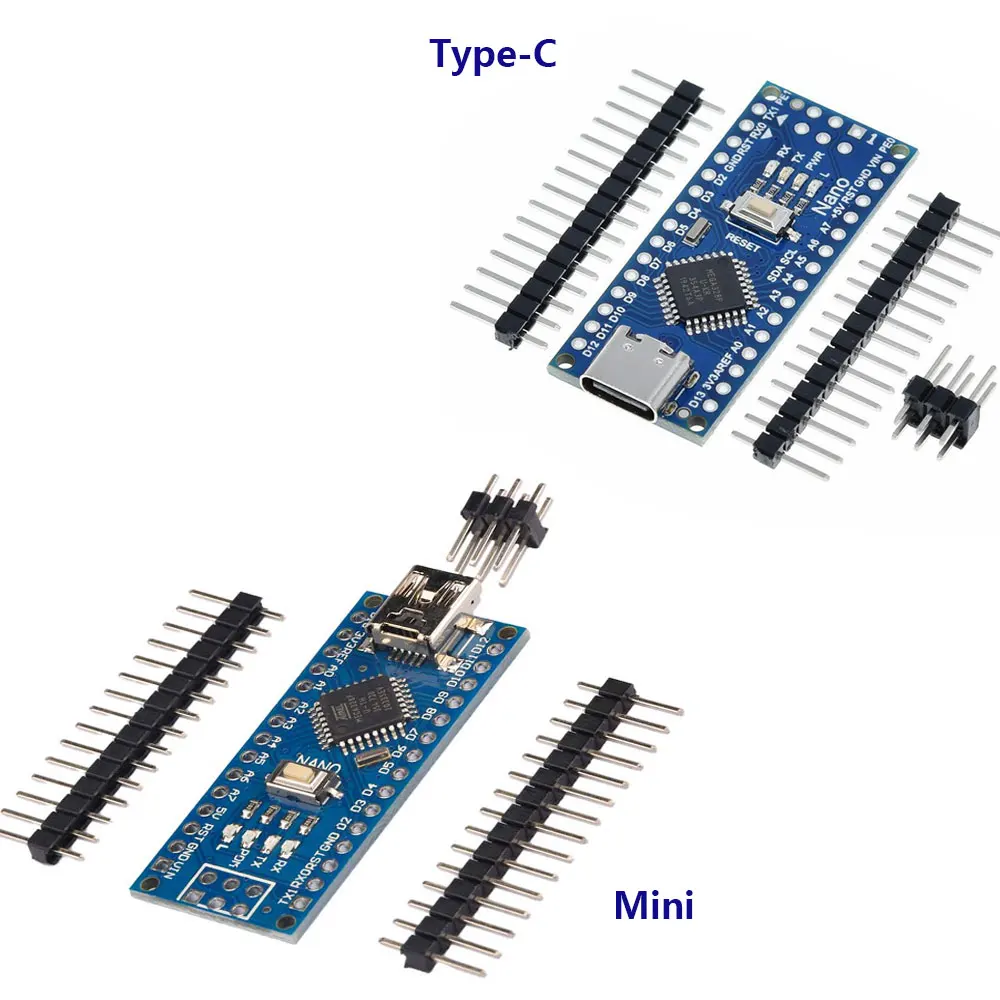Nano v3.0 CH340 Atmega328p AU large chip development board module 5V ...