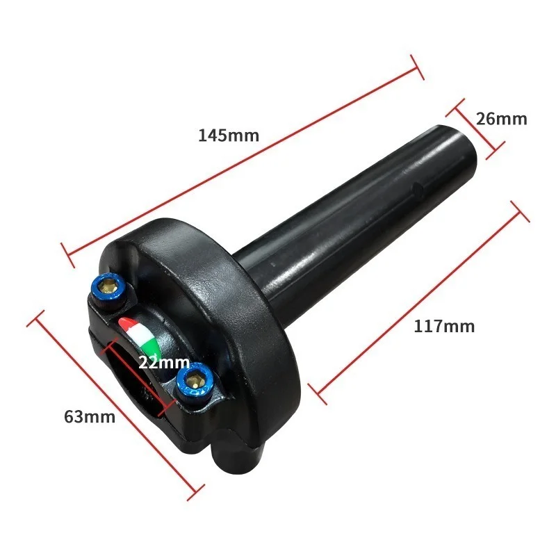 7/8\'\' 22MM Motorcycle Quick Throttle Grip Cable Throttle Tube Twiste Handlebar For Yamaha Honda Kawasaki Dirt Bike Moped Scooter