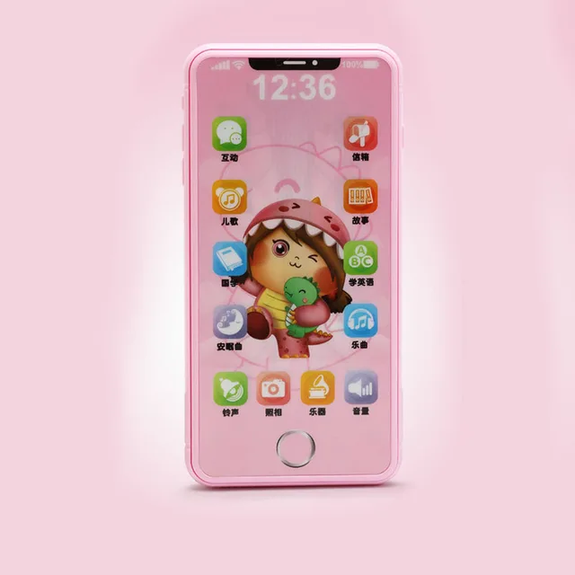 Kids Smart Touch Screen Mobile Phone Toy Multi-function Simulation Children Puzzle Early Education Mobile Phone Baby Vocal Toys 2