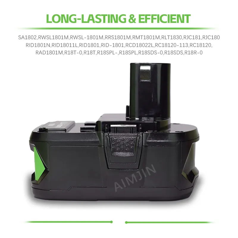 

6.0Ah For RYOBI P108 18V One+ Plus Battery 18 Volt Lithium-Ion Power Tools P104 P107 RB18L50