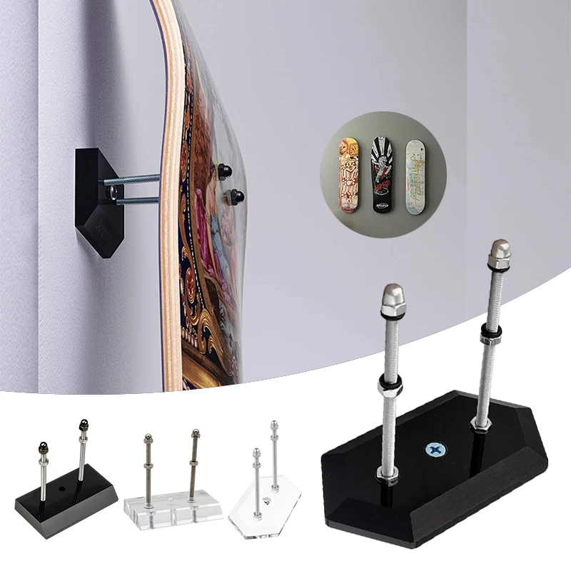 1/2pcs Skateboard Display Rack ABS Wall Stand Fixed Mount Indoor Floating Skateboard Storage Professional No Punching Bracket