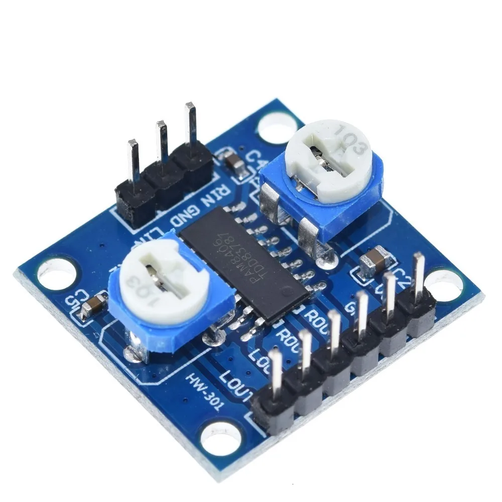 TZT 1/3PCS Digitalverstärkerplatine mit Lautstärkepotentiometer 5Wx2 Stereo M70 PAM8406 – Detail 13
