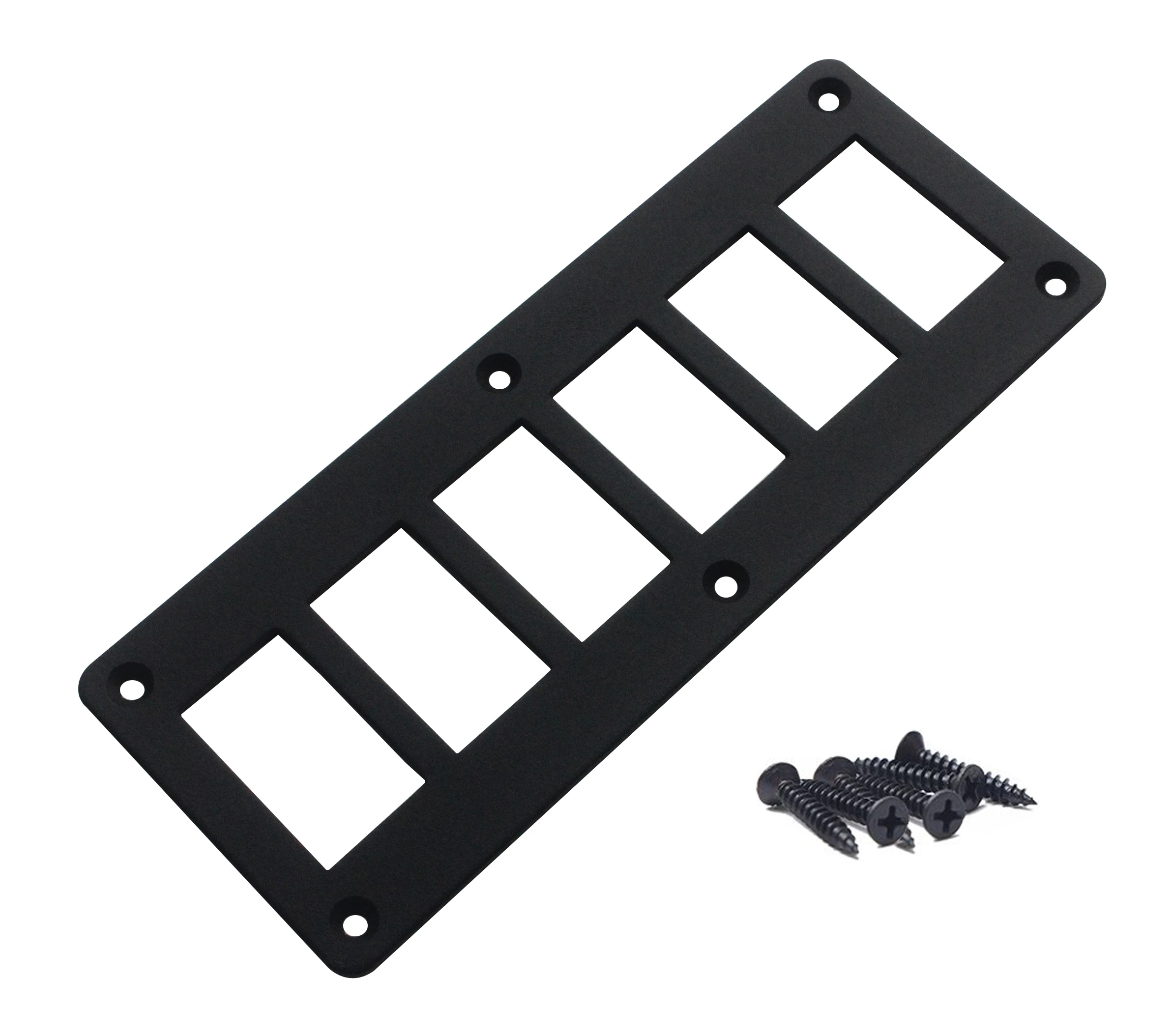 Multi-Gang Aluminum Rocker Switch Housing Frame Panel