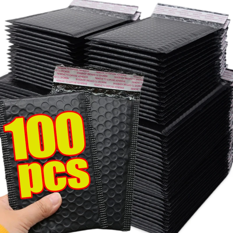 Black White Foam Envelope Bags Self Seal Mailers Padded Shipping Envelopes with Bubble Mailing Bags Shipping Packages