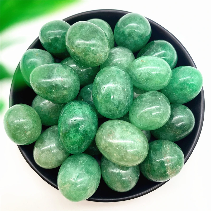 

100g Natural Green Strawberry Crystal Tumbled Stone Healing Polished Gravel Irregular Stone Mineral Specimen Gemstones