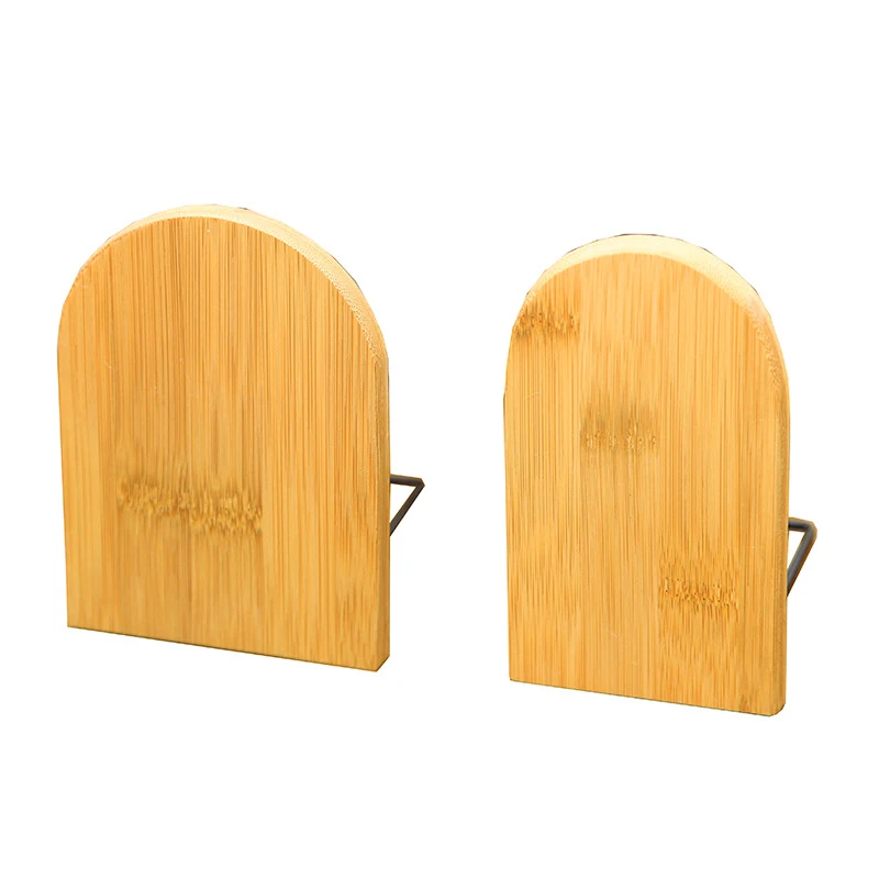 Bookends Natural Book End 대나무 스탠드, 거치대 데스크탑 정리함 선반, 사무실 책꽂이, 가정 장식, 학생용 사무용품